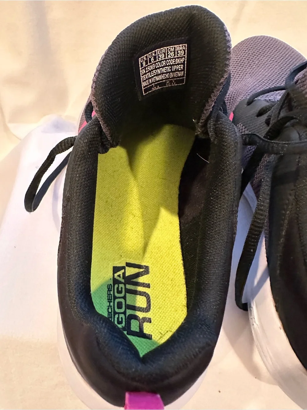 Skechers Women's Athletic Sneakers in Gray with Pink Accents